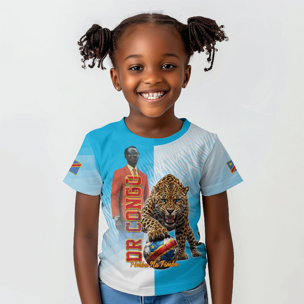 Custom DR Congo Football 2026 Kid T shirt Fimbu Na Fimbu
