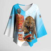 Custom DR Congo Football 2026 Kimono Sleeve Blouse Fimbu Na Fimbu