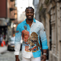 Custom DR Congo Football 2026 Long Sleeve Button Shirt Fimbu Na Fimbu