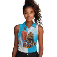 Custom DR Congo Football 2026 Women Sleeveless Polo Shirt Fimbu Na Fimbu