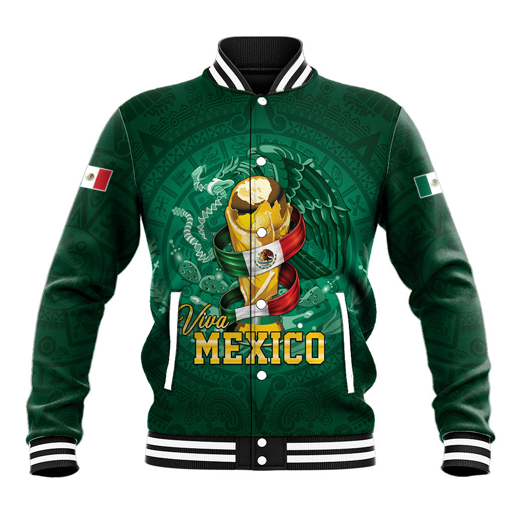 Custom Mexican Soccer 2026 Baseball Jacket Viva Mexico