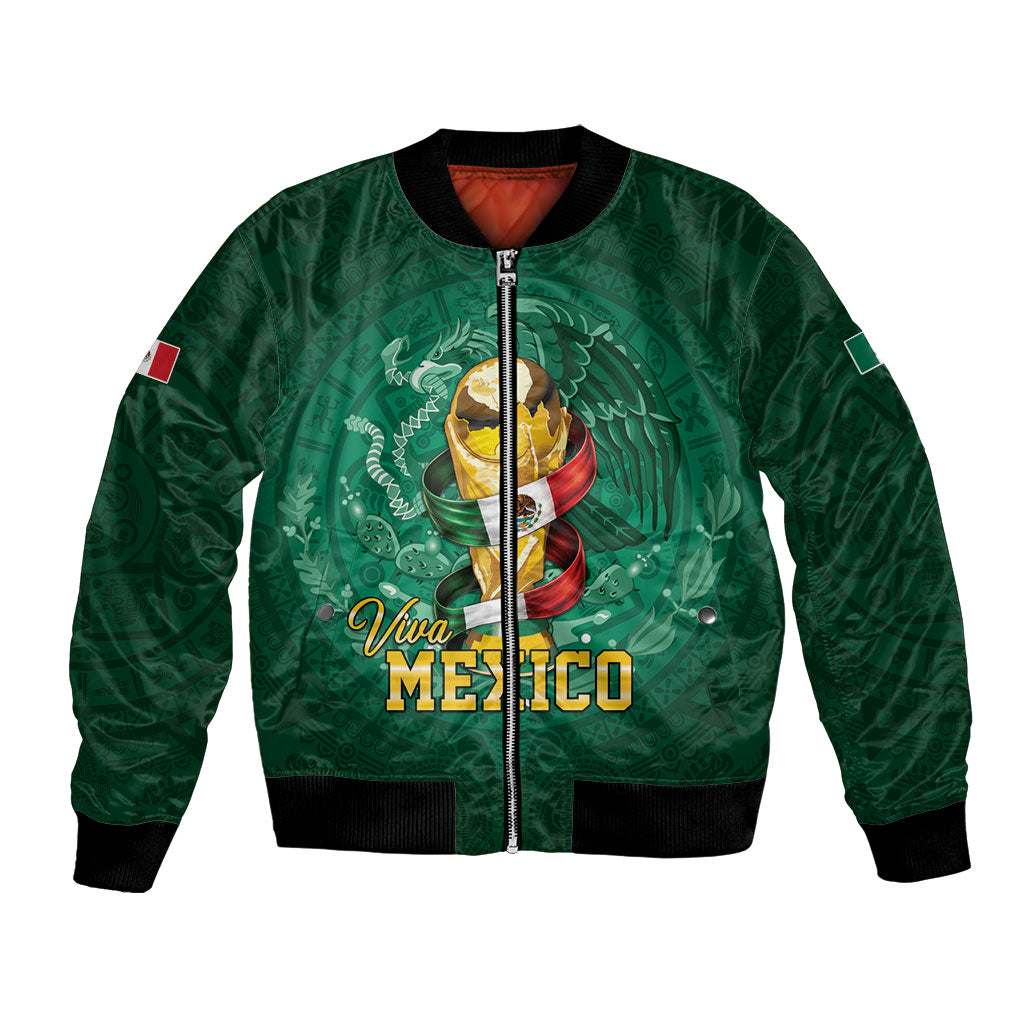 Custom Mexican Soccer 2026 Bomber Jacket Viva Mexico