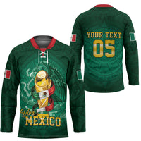 Custom Mexican Soccer 2026 Hockey Jersey Viva Mexico