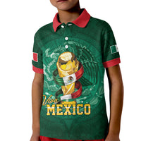 Custom Mexican Soccer 2026 Kid Polo Shirt Viva Mexico