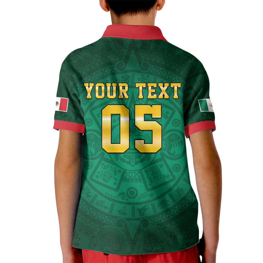 Custom Mexican Soccer 2026 Kid Polo Shirt Viva Mexico