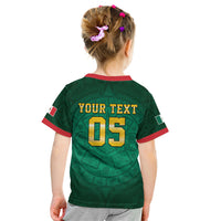Custom Mexican Soccer 2026 Kid T Shirt Viva Mexico