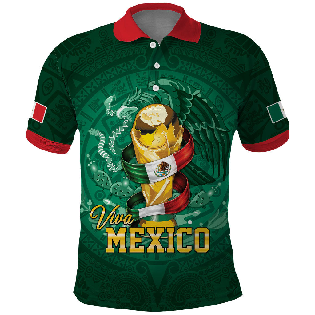 Custom Mexican Soccer 2026 Polo Shirt Viva Mexico