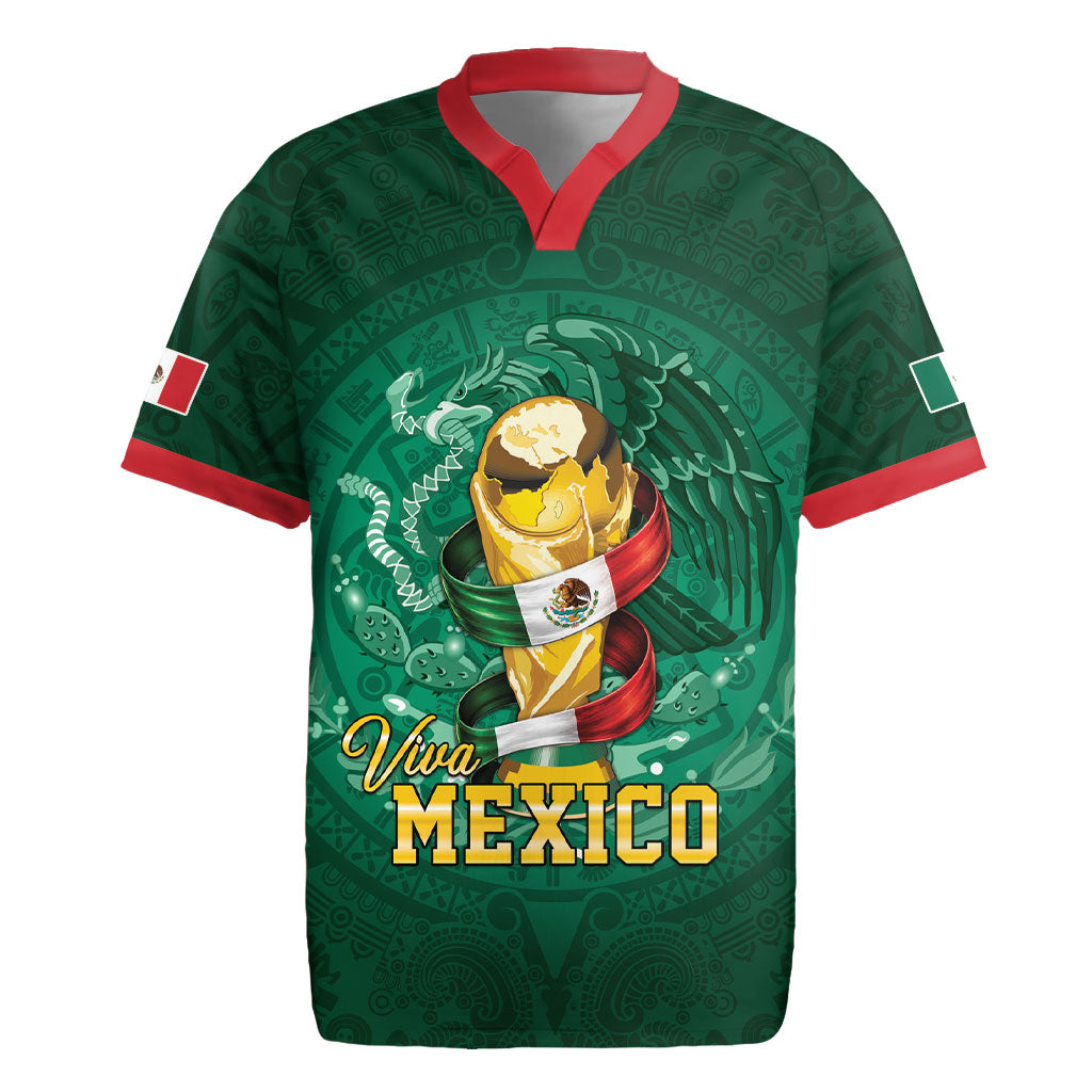Custom Mexican Soccer 2026 Rugby Jersey Viva Mexico