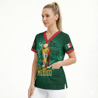 Custom Mexican Soccer 2026 Scrub Top Viva Mexico