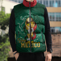 Custom Mexican Soccer 2026 Sleeveless Puffer Jacket Viva Mexico