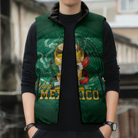Custom Mexican Soccer 2026 Sleeveless Puffer Jacket Viva Mexico