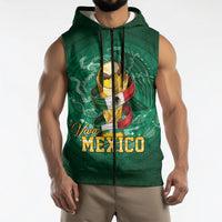 Custom Mexican Soccer 2026 Sleeveless Zip Hoodie Viva Mexico