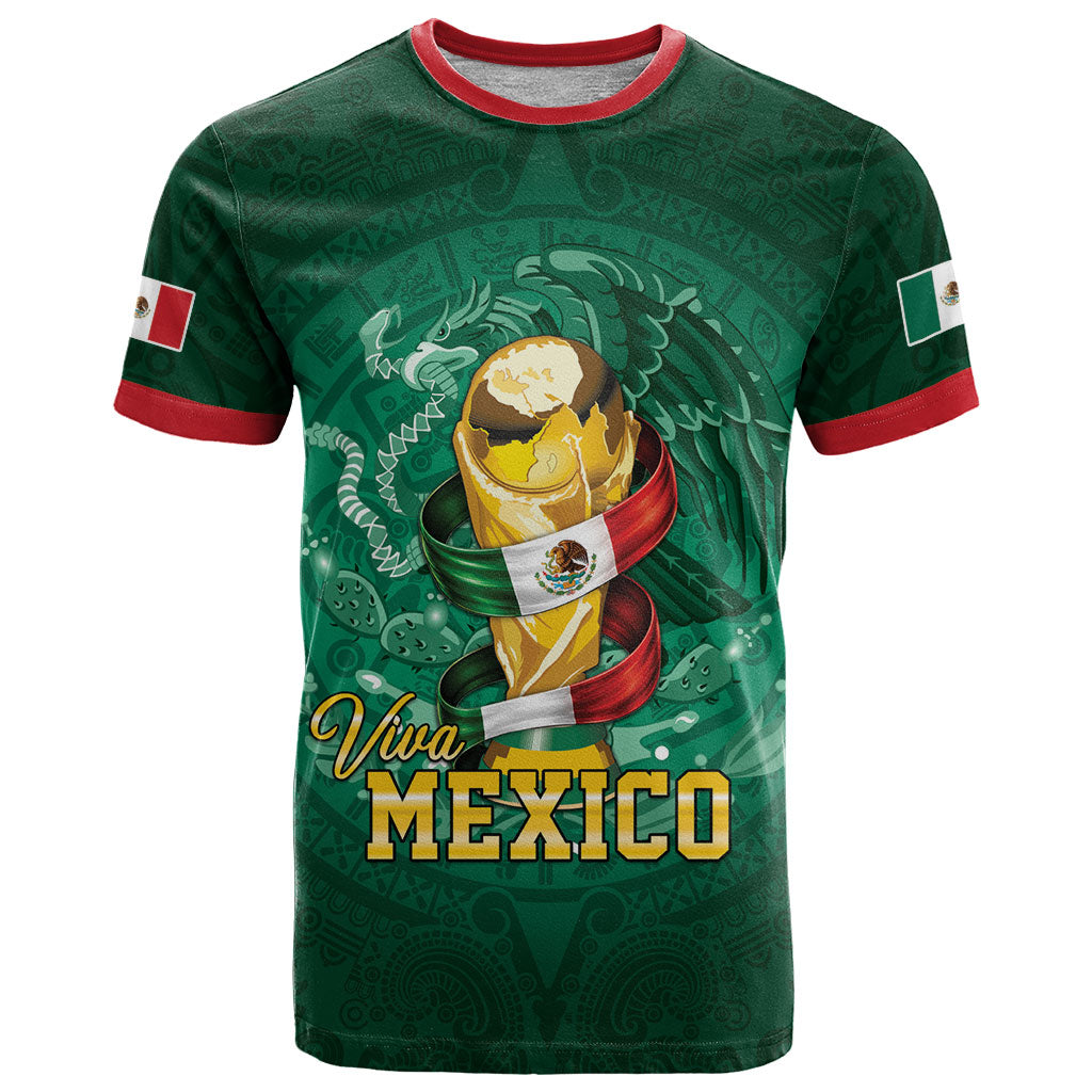 Custom Mexican Soccer 2026 T Shirt Viva Mexico