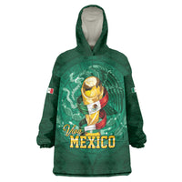 Custom Mexican Soccer 2026 Wearable Blanket Hoodie Viva Mexico