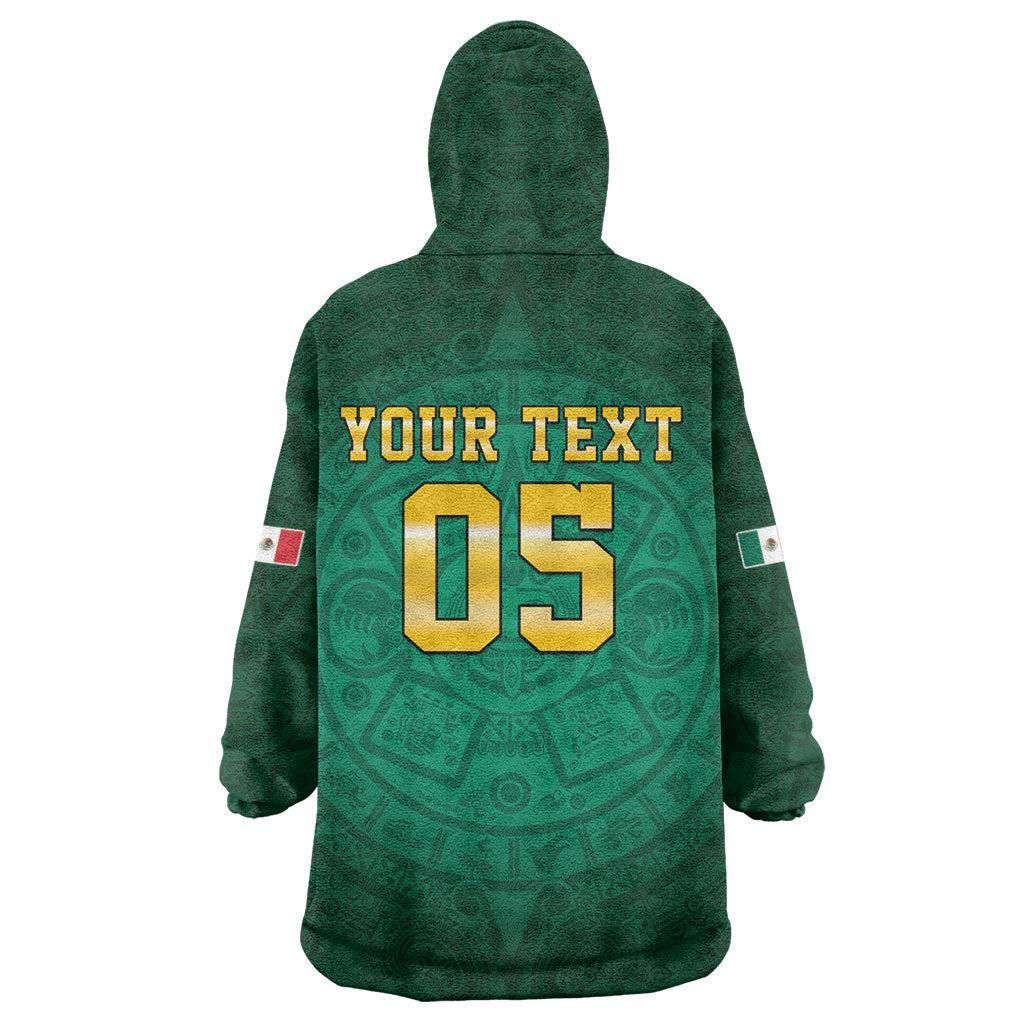 Custom Mexican Soccer 2026 Wearable Blanket Hoodie Viva Mexico