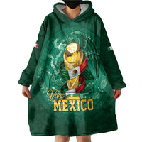 Custom Mexican Soccer 2026 Wearable Blanket Hoodie Viva Mexico