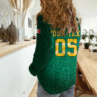 Custom Mexican Soccer 2026 Women Casual Shirt Viva Mexico
