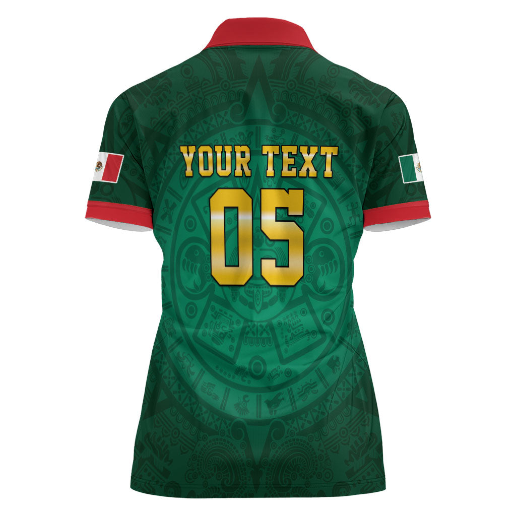 Custom Mexican Soccer 2026 Women Polo Shirt Viva Mexico