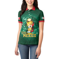 Custom Mexican Soccer 2026 Women Polo Shirt Viva Mexico