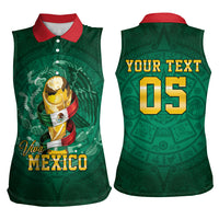 Custom Mexican Soccer 2026 Women Sleeveless Polo Shirt Viva Mexico