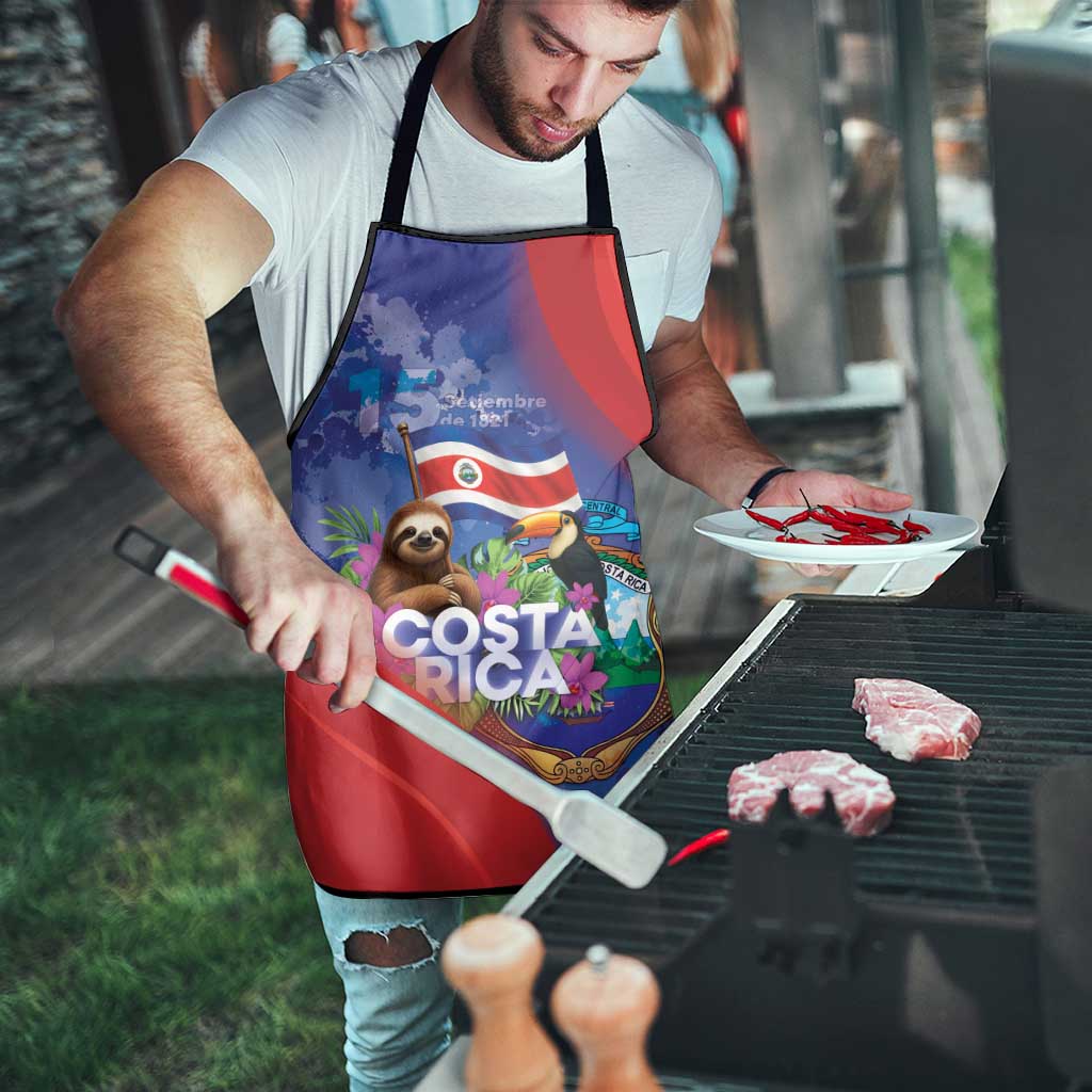 Costa Rica Independence Day Apron 204 Years Of Freedom - Wonder Print Shop