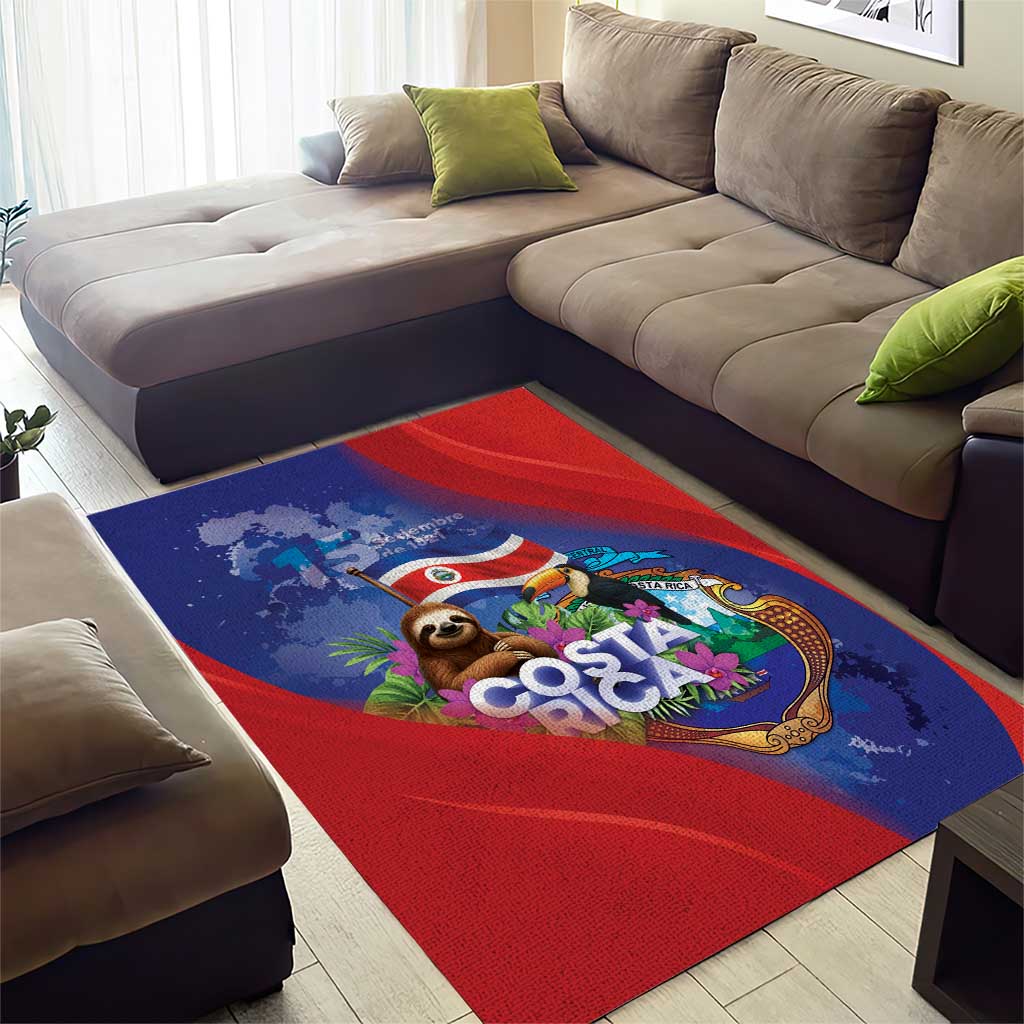 Costa Rica Independence Day Area Rug 204 Years Of Freedom - Wonder Print Shop