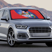 Costa Rica Independence Day Auto Sun Shade 204 Years Of Freedom - Wonder Print Shop