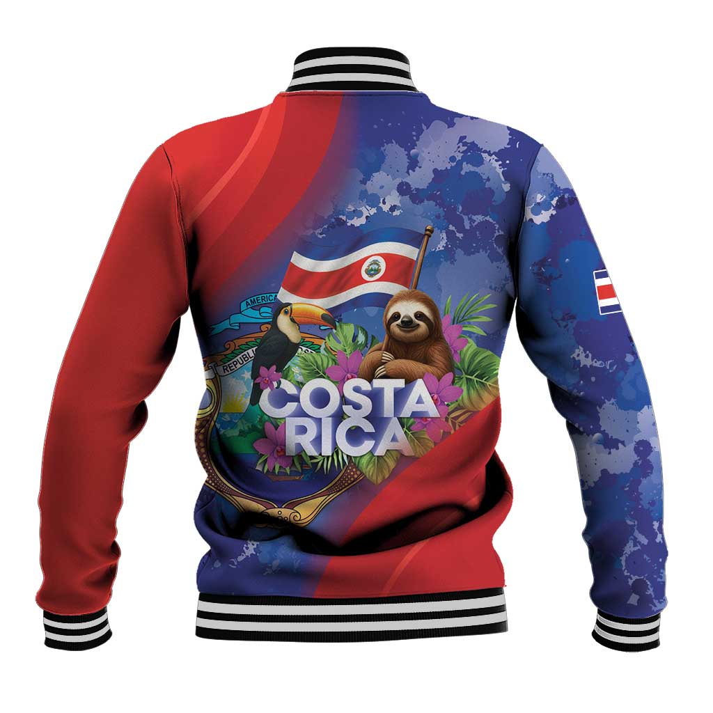 Costa Rica Independence Day Baseball Jacket 204 Years Of Freedom - Wonder Print Shop
