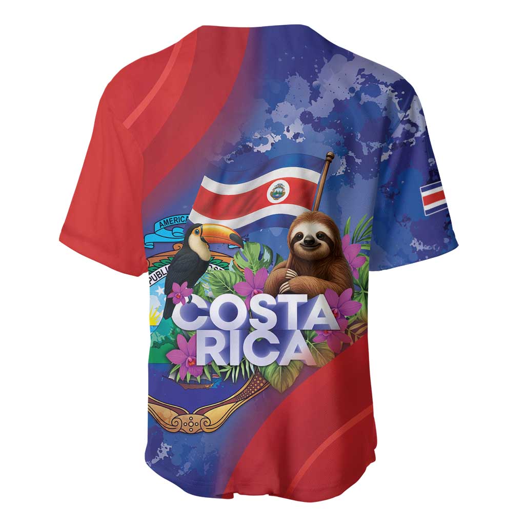 Costa Rica Independence Day Baseball Jersey 204 Years Of Freedom - Wonder Print Shop
