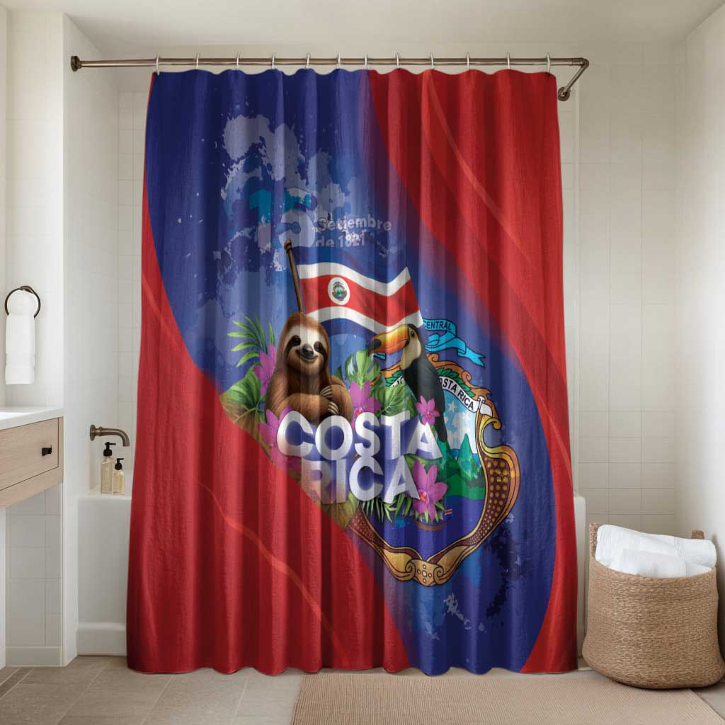 Costa Rica Independence Day Bathroom Set 204 Years Of Freedom - Wonder Print Shop