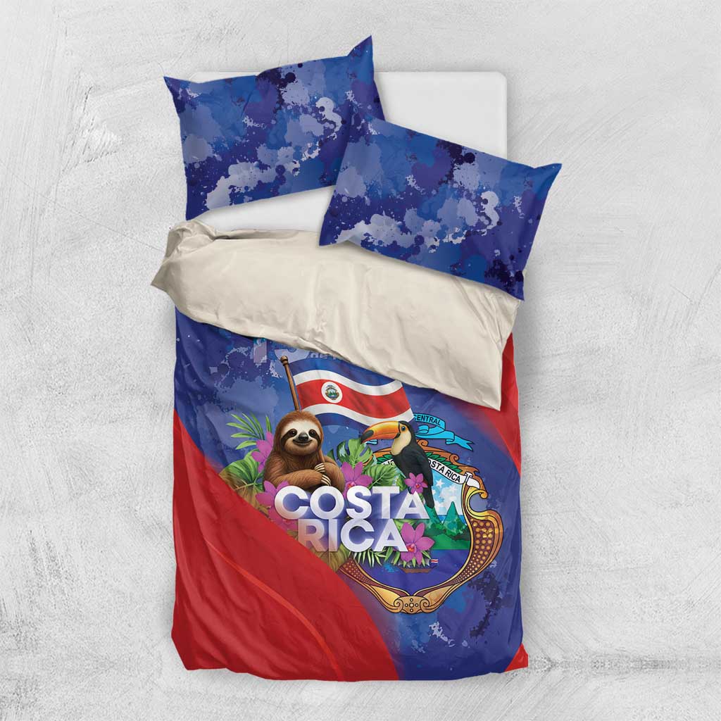 Costa Rica Independence Day Bedding Set 204 Years Of Freedom - Wonder Print Shop
