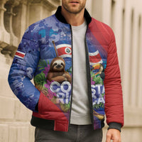 Costa Rica Independence Day Bomber Puffer Jacket 204 Years Of Freedom - Wonder Print Shop
