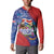 Costa Rica Independence Day Button Sweatshirt 204 Years Of Freedom - Wonder Print Shop