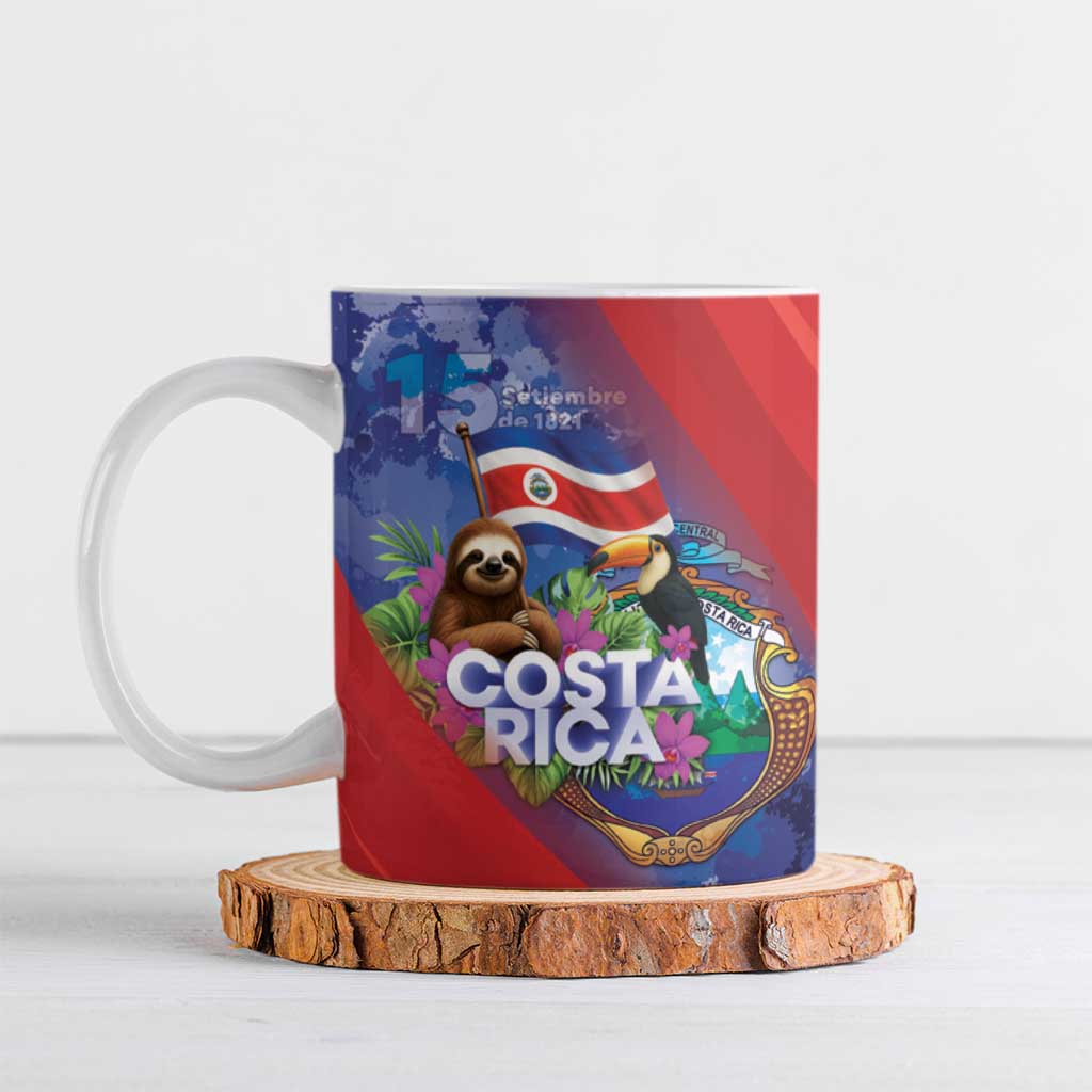 Costa Rica Independence Day Ceramic Mug 204 Years Of Freedom - Wonder Print Shop
