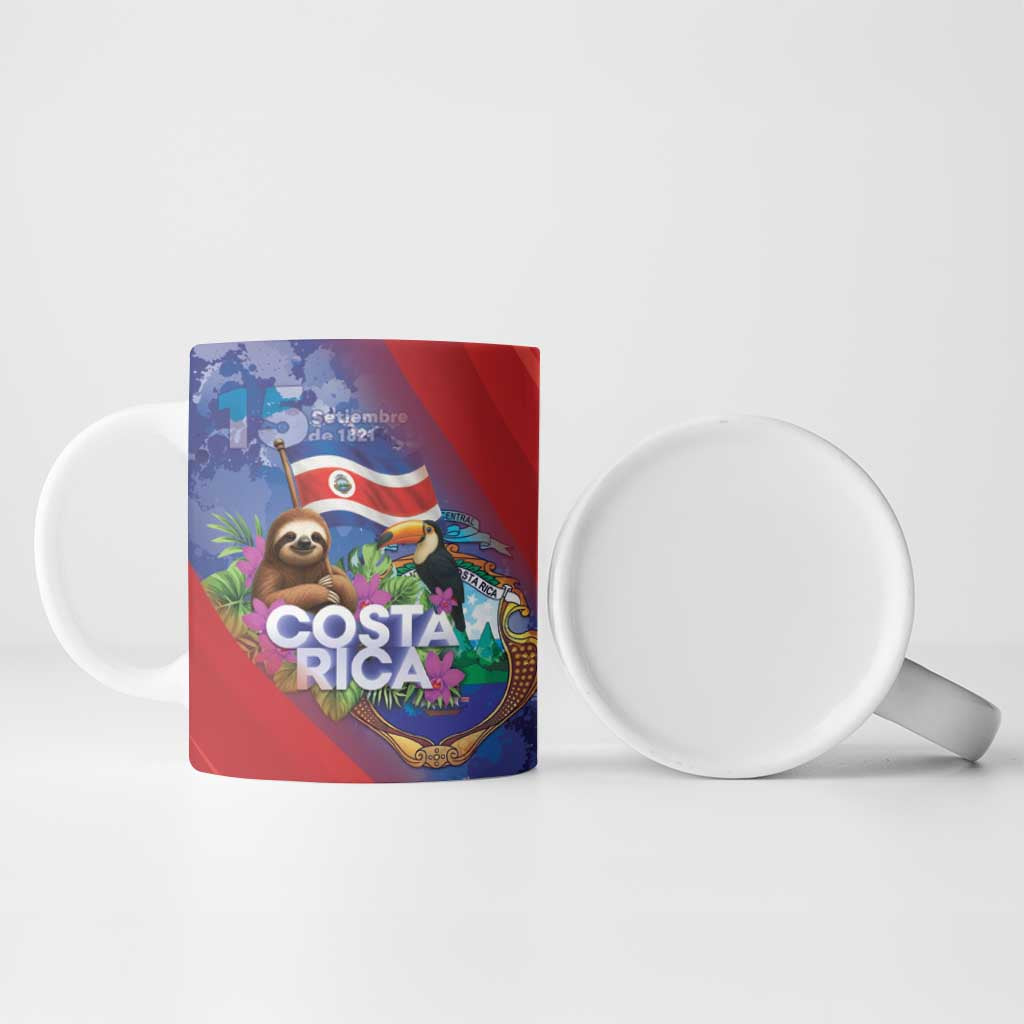 Costa Rica Independence Day Ceramic Mug 204 Years Of Freedom - Wonder Print Shop