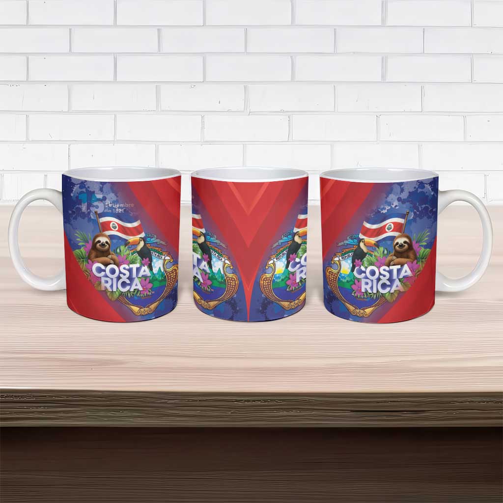 Costa Rica Independence Day Ceramic Mug 204 Years Of Freedom - Wonder Print Shop