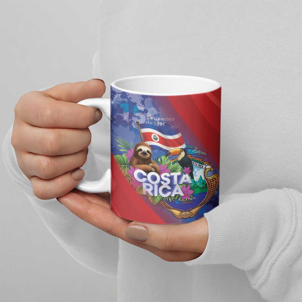 Costa Rica Independence Day Ceramic Mug 204 Years Of Freedom - Wonder Print Shop