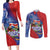 Costa Rica Independence Day Couples Matching Long Sleeve Bodycon Dress and Long Sleeve Button Shirt 204 Years Of Freedom - Wonder Print Shop