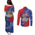 Costa Rica Independence Day Couples Matching Puletasi and Long Sleeve Button Shirt 204 Years Of Freedom - Wonder Print Shop