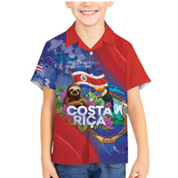 Costa Rica Independence Day Family Matching Mermaid Dress and Hawaiian Shirt 204 Years Of Freedom - Wonder Print Shop
