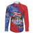 Costa Rica Independence Day Family Matching Off The Shoulder Long Sleeve Dress and Hawaiian Shirt 204 Years Of Freedom - Wonder Print Shop