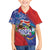 Costa Rica Independence Day Family Matching Off The Shoulder Long Sleeve Dress and Hawaiian Shirt 204 Years Of Freedom - Wonder Print Shop