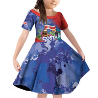 Costa Rica Independence Day Family Matching Off Shoulder Short Dress and Hawaiian Shirt 204 Years Of Freedom - Wonder Print Shop