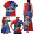 Costa Rica Independence Day Family Matching Tank Maxi Dress and Hawaiian Shirt 204 Years Of Freedom - Wonder Print Shop
