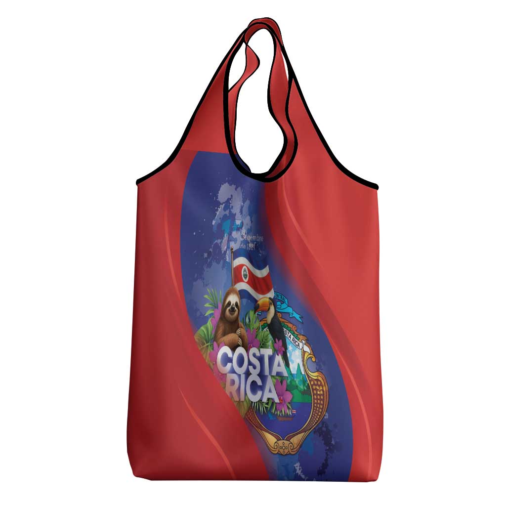Costa Rica Independence Day Grocery Bag 204 Years Of Freedom - Wonder Print Shop