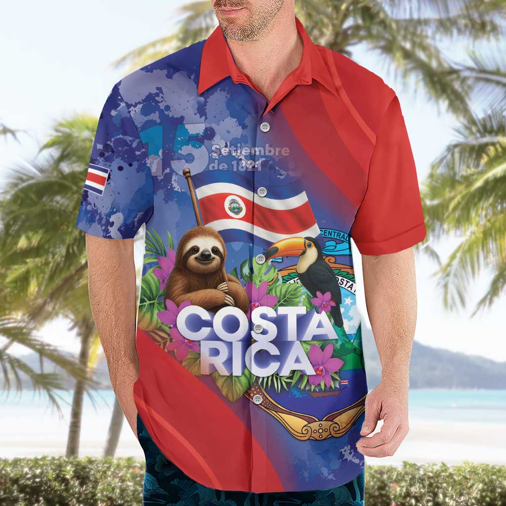 Costa Rica Independence Day Hawaiian Shirt 204 Years Of Freedom - Wonder Print Shop