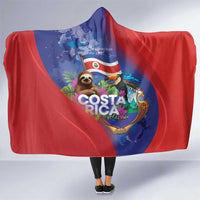 Costa Rica Independence Day Hooded Blanket 204 Years Of Freedom - Wonder Print Shop