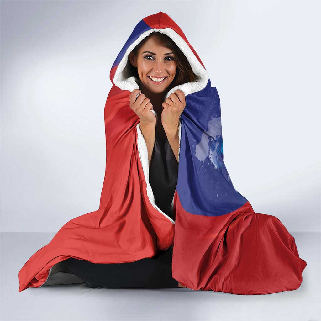 Costa Rica Independence Day Hooded Blanket 204 Years Of Freedom - Wonder Print Shop