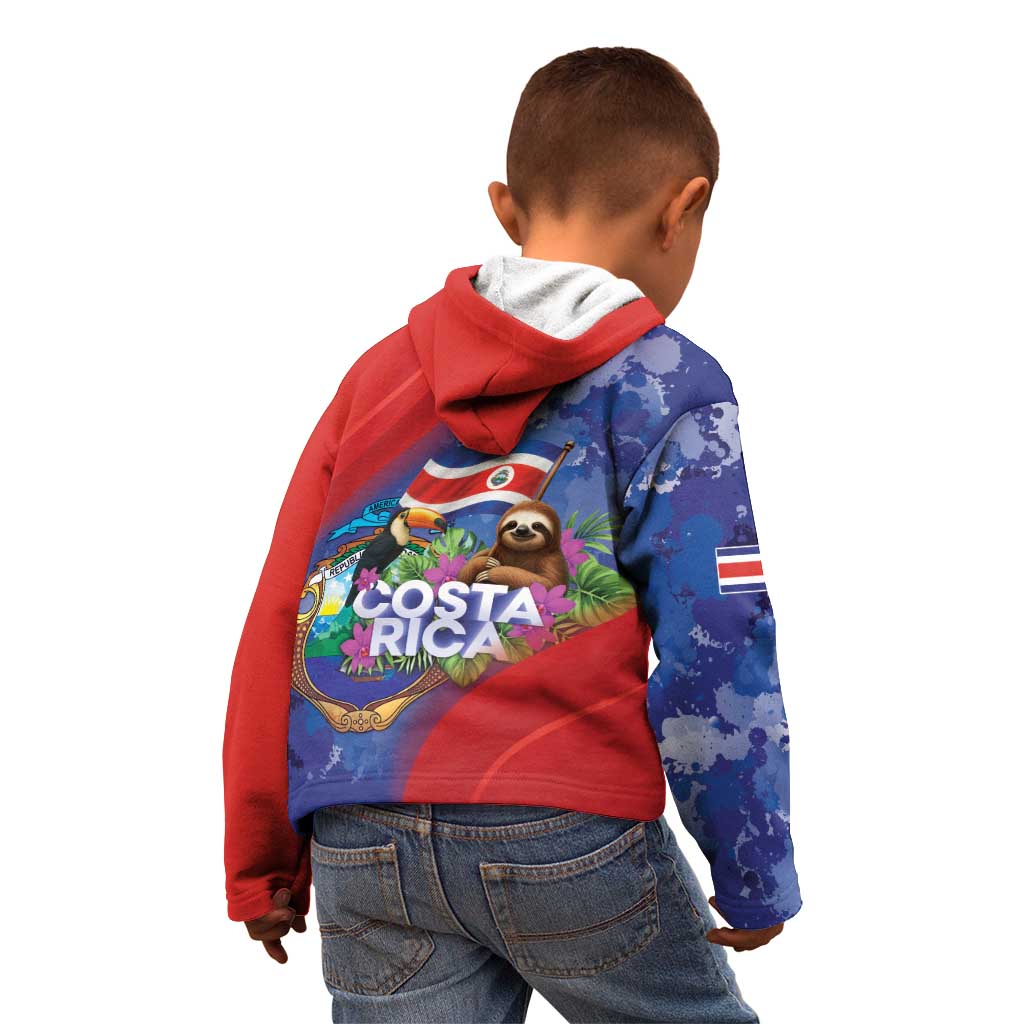 Costa Rica Independence Day Kid Hoodie 204 Years Of Freedom - Wonder Print Shop