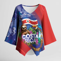 Costa Rica Independence Day Kimono Sleeve Blouse 204 Years Of Freedom - Wonder Print Shop